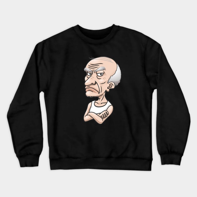 Grumpy Old Man Crewneck Sweatshirt by Comic Dzyns